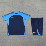 ND07 Navy Blue Mens Short Suit