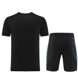 AD02 Black blue Mens Short Suit