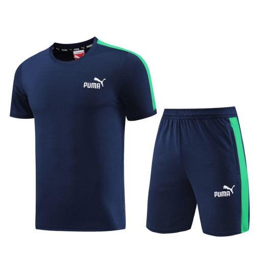 PD01 Navy Blue Mens Short Suit