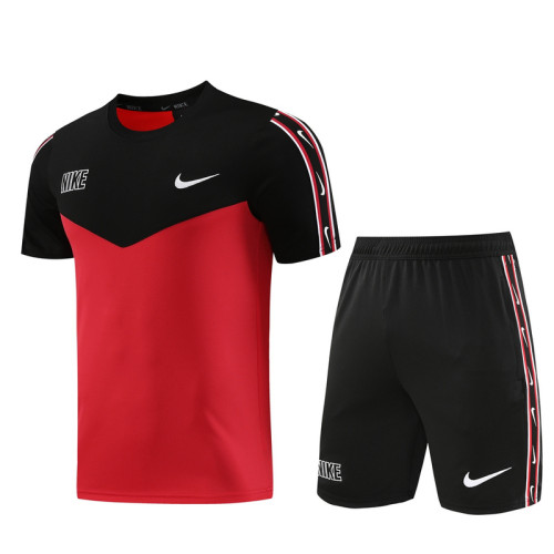 ND03 Black red Mens Short Suit
