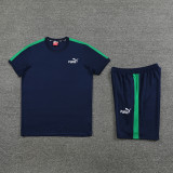 PD01 Navy Blue Mens Short Suit