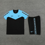 ND03 Black blue Mens Short Suit