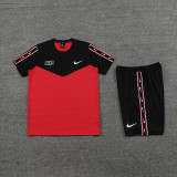 ND03 Black red Mens Short Suit