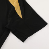 ND05 Black Golden Mens Short Suit