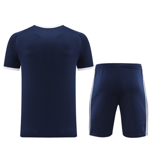 AD07 Navy Blue Mens Short Suit