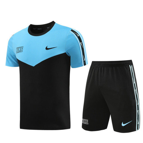 ND03 Black blue Mens Short Suit