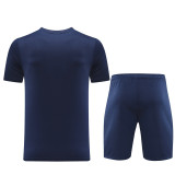 ND06 Navy Blue Mens Short Suit