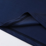 PD01 Navy Blue Mens Short Suit