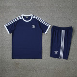 AD07 Navy Blue Mens Short Suit