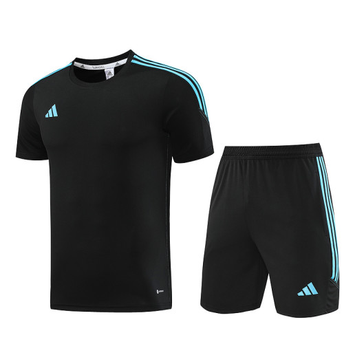 AD02 Black blue Mens Short Suit
