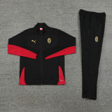 24 Ac Milan 03 Black Red Jacket Suit