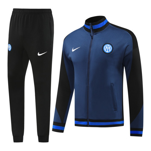 24 Inter Milan 02 Dark Blue Jacket Suit