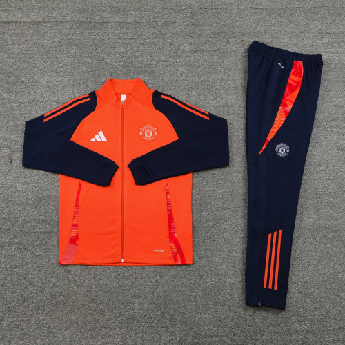 24 Manchester United 02 Orange Jacket Suit
