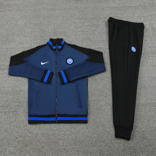 24 Inter Milan 02 Dark Blue Jacket Suit