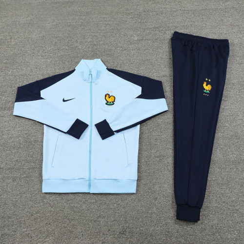 24 France 01 Sky Blue Jacket Suit