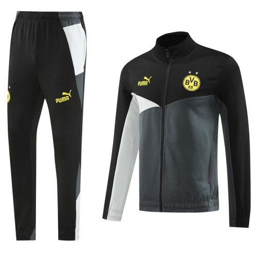 24 Borussia Dortmund 02 Black Grey Jacket Suit