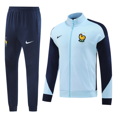 24 France 01 Sky Blue Jacket Suit