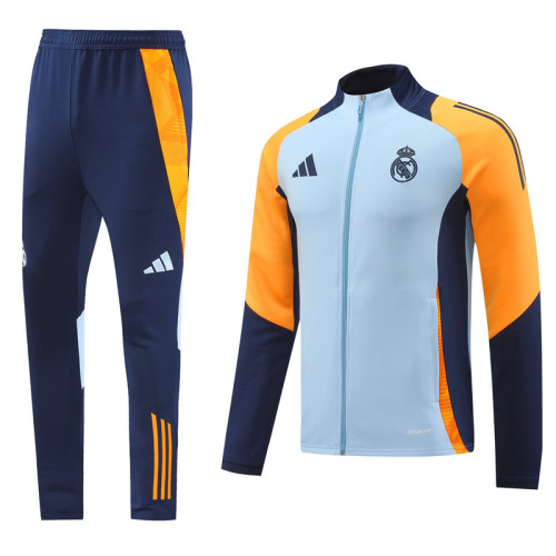 24 Real Madrid 02 Light Blue Jacket Suit
