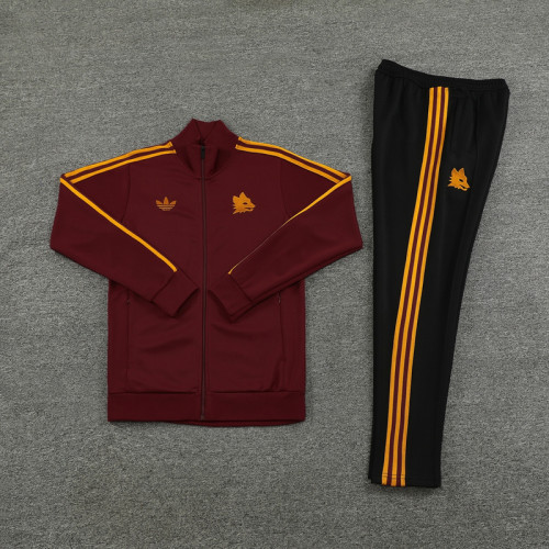 24 As Roma 01 Bordeaux Jacket Suit