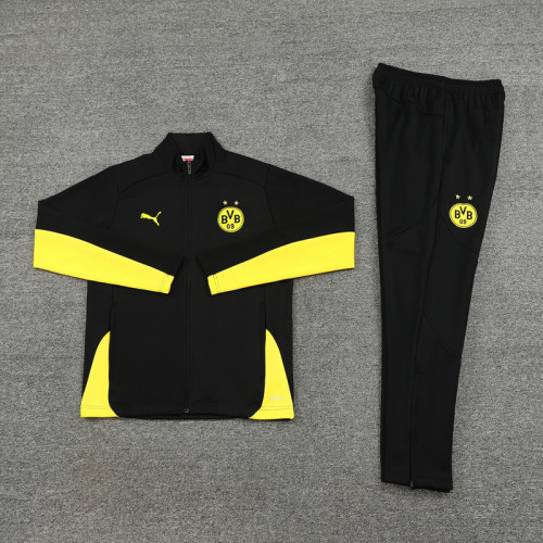 24 Borussia Dortmund 03 Black Yellow Jacket Suit