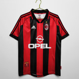 1998∕99 Ac Milan Home  Retro Jersey