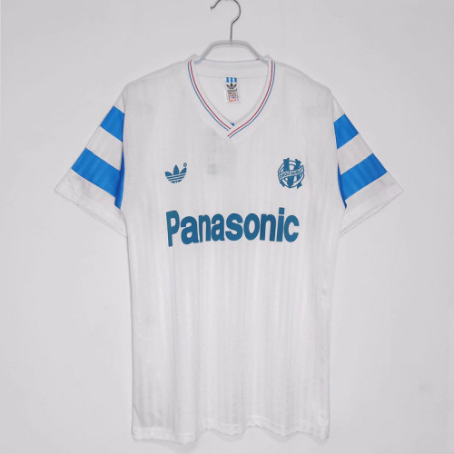 1990 Olympique De Marseille Home  Retro Jersey