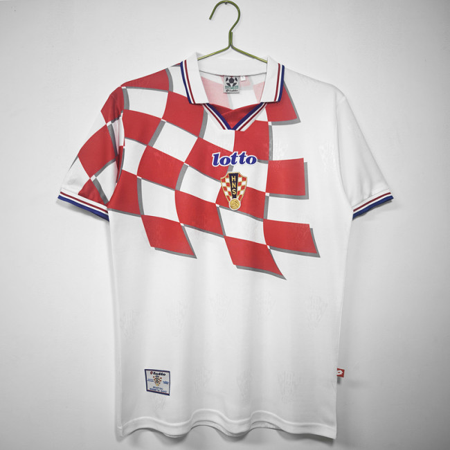 1998 Croatia Home  Retro Jersey