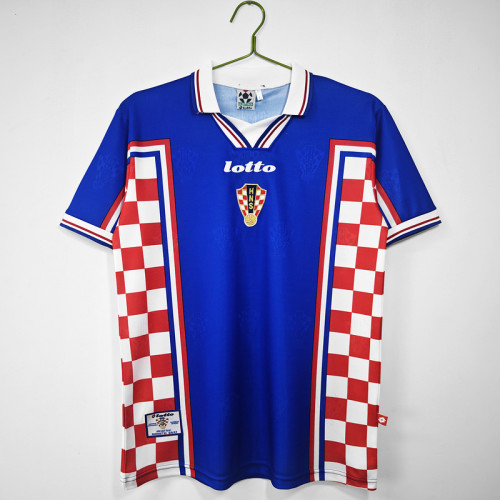 1998 Croatia Away  Retro Jersey
