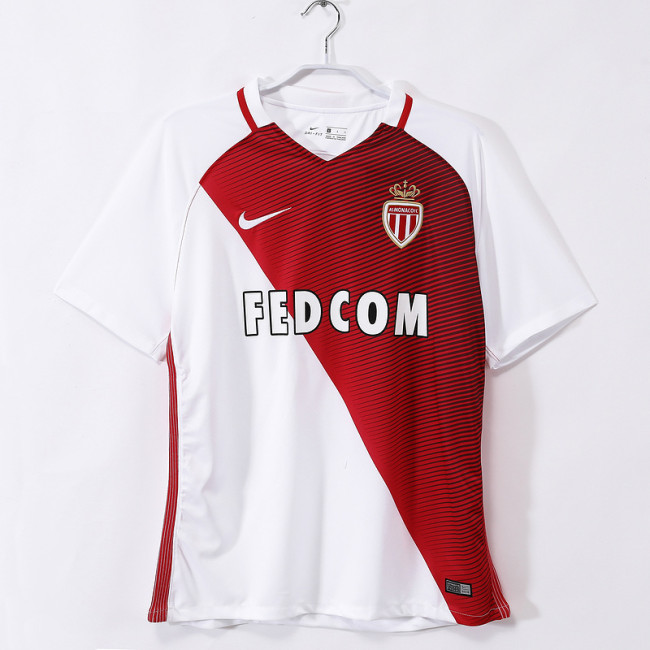 2016∕17 As Monaco Fc Home  Retro Jersey