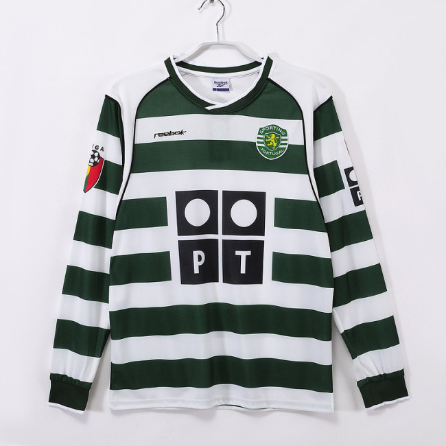 2001∕03 Sporting Lisbon Home Retro LongSleeve Jersey