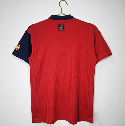1996 Spain Home  Retro Jersey