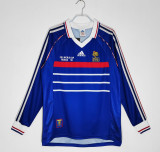 1998 France Home Retro LongSleeve Jersey
