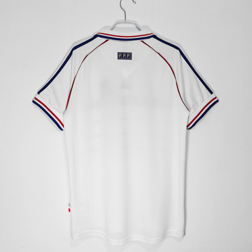 1998 France Away  Retro Jersey