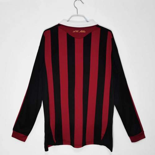 2009∕10 Ac Milan Home Retro LongSleeve Jersey