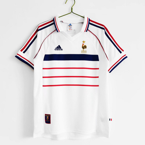 1998 France Away  Retro Jersey