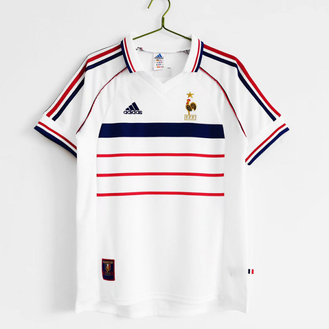 1998 France Away  Retro Jersey