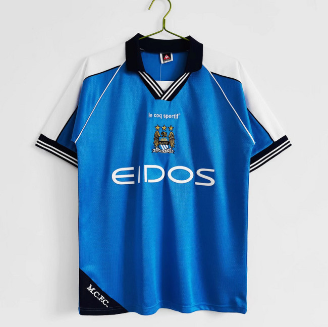 1999∕01 Manchester City Home  Retro Jersey