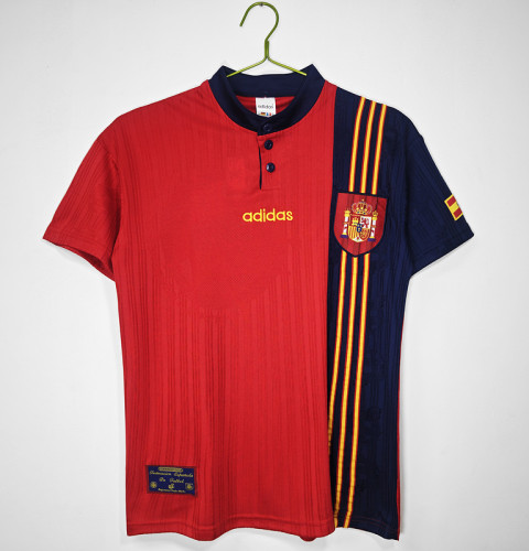1996 Spain Home  Retro Jersey