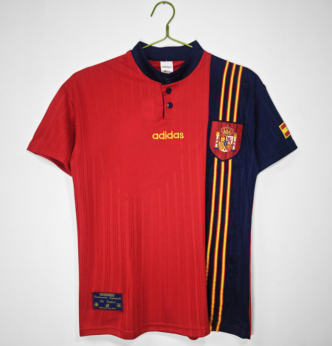 1996 Spain Home  Retro Jersey