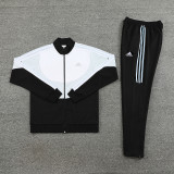 AJ15 Black White Mens Jacket Suit