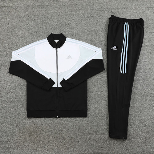 AJ15 Black White Mens Jacket Suit