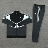 AJ15 Black Grey Mens Jacket Suit