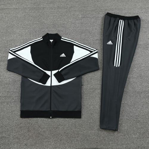 AJ15 Black Grey Mens Jacket Suit