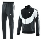 AJ15 Black Grey Mens Jacket Suit