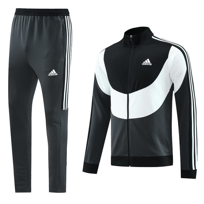 AJ15 Black Grey Mens Jacket Suit