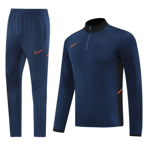 NB09 Navy MEN 1/4 Zipper TrackSuit