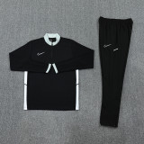 NB09 Black MEN 1/4 Zipper TrackSuit