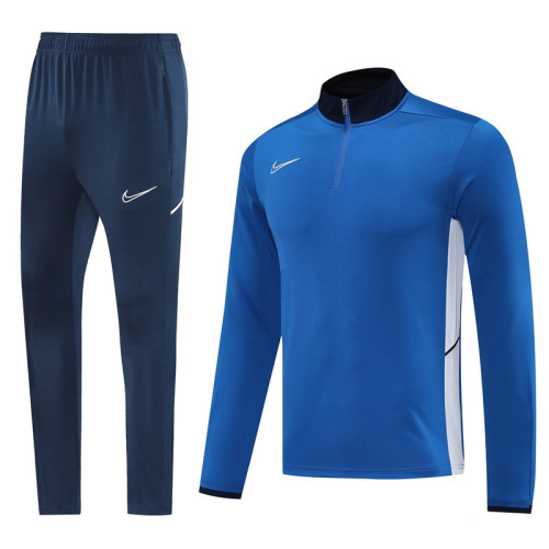 NB09 RoyalBlue MEN 1/4 Zipper TrackSuit