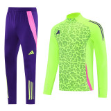 AB08 Flas Green MEN 1/4 Zipper TrackSuit