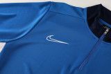 NB09 RoyalBlue MEN 1/4 Zipper TrackSuit